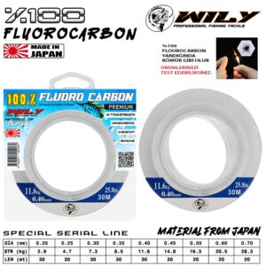 Wily Trout Fluoro Carbon Misina 30mt