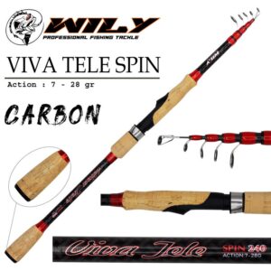 Wily Viva 240cm 7-28gr Teleskopik Spin Kamış