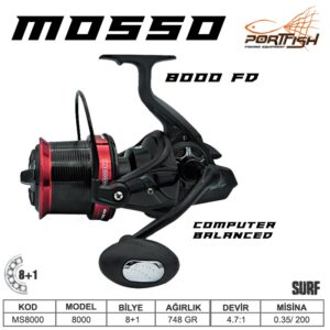Portfish Mosso 8000 Surf Makinesi 8+1BB