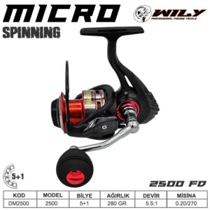 Wily Micro 2500DM 5+1BB Spin Makinesi