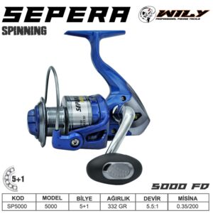 Wily Sepera 5000 Surf Makinesi 5+1BB