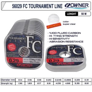 Owner Tournament Fluorocarbon Misina 50m