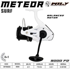 Wily Meteor 9000 Surf Makinesi 4+1BB
