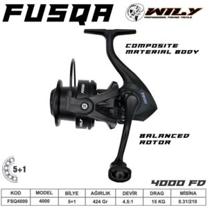 Wily Fusqa 4000 Spin Makinesi 5+1BB